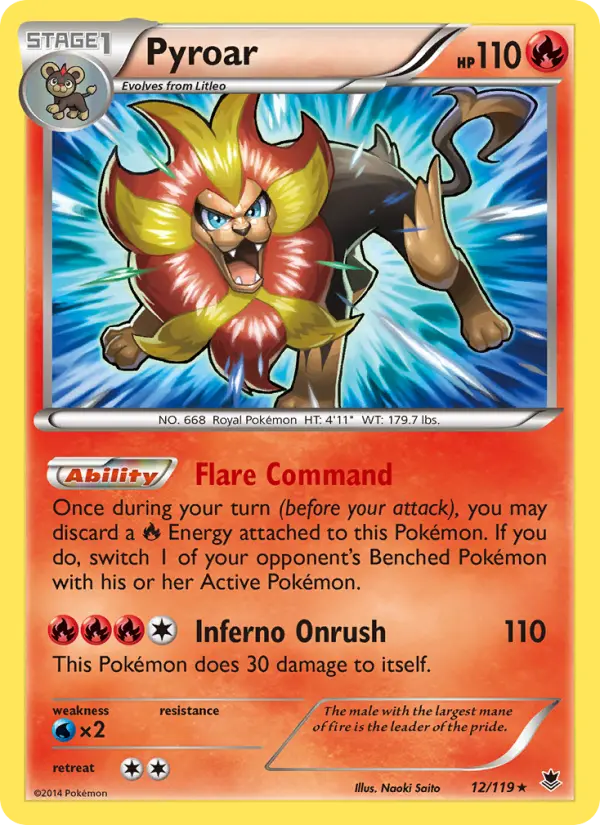 Pyroar — Phantom Forces card #12