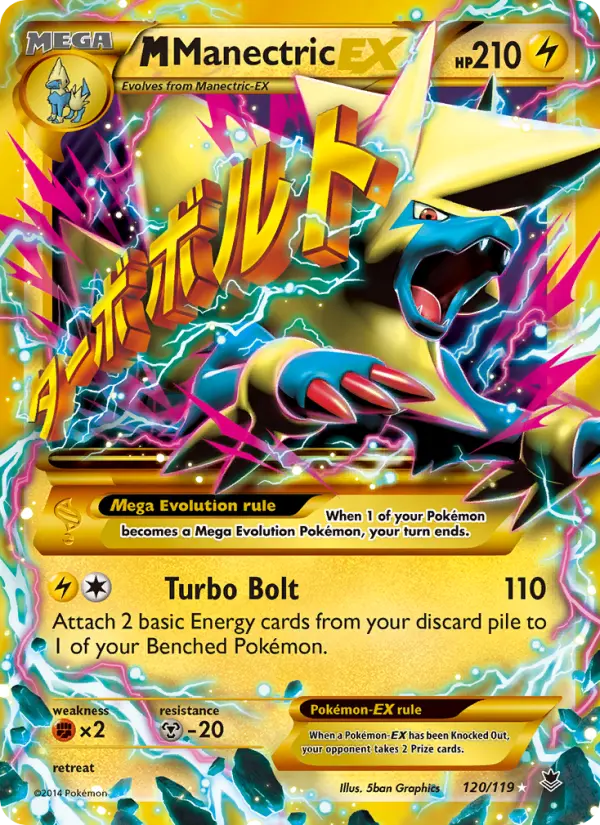 M Manectric EX — Phantom Forces card #120
