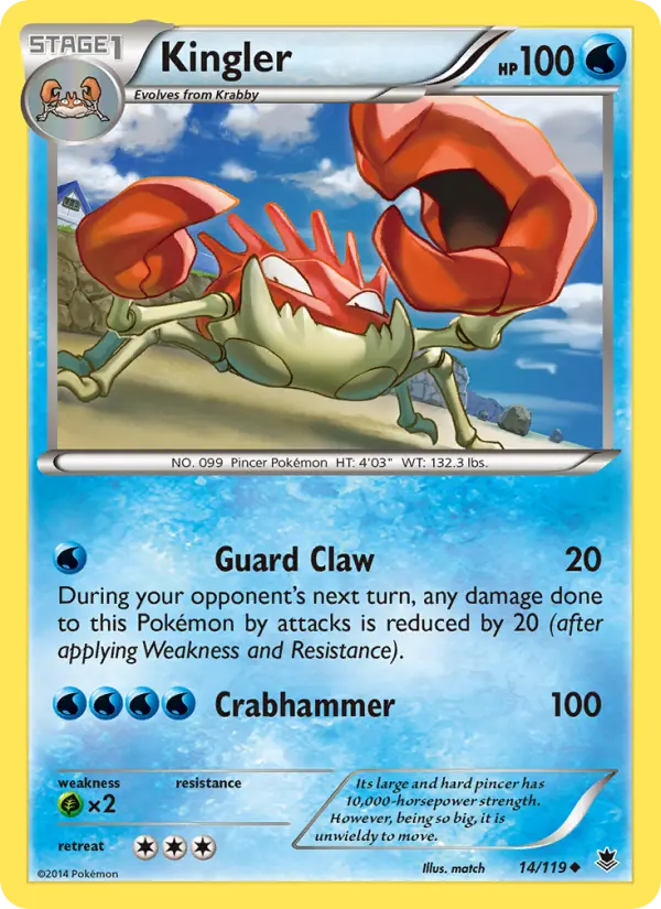 Kingler — Phantom Forces card #14