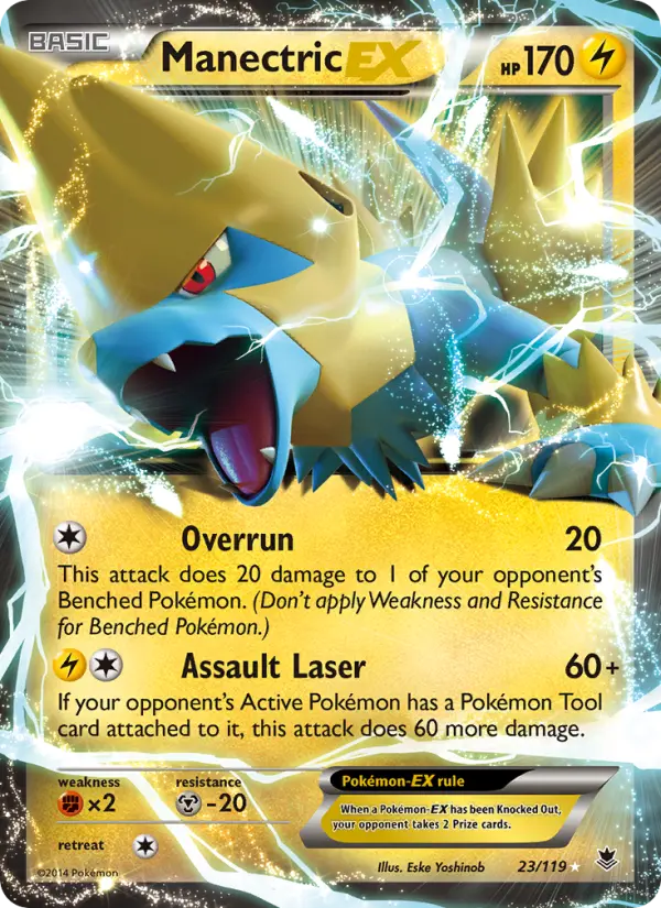 Manectric EX — Phantom Forces card #23