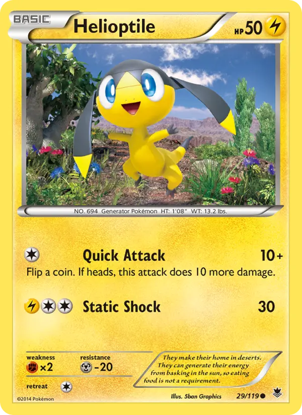 Helioptile — Phantom Forces card #29