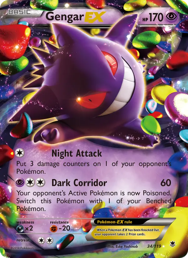 Gengar EX — Phantom Forces card #34