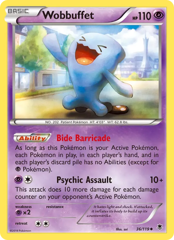 Wobbuffet — Phantom Forces card #36