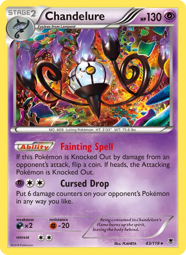 Chandelure — Phantom Forces card #43
