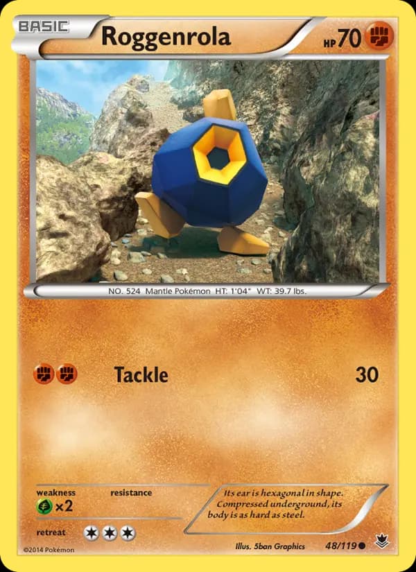 Roggenrola — Phantom Forces card #48