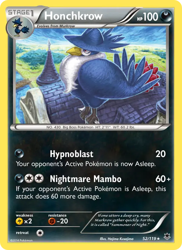 Honchkrow — Phantom Forces card #52