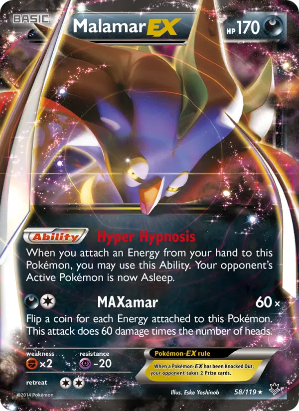 Malamar EX — Phantom Forces card #58