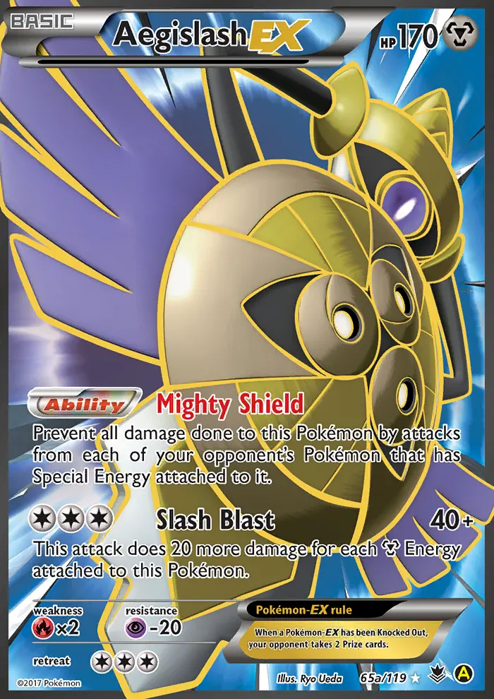 Aegislash EX — Phantom Forces card #65a