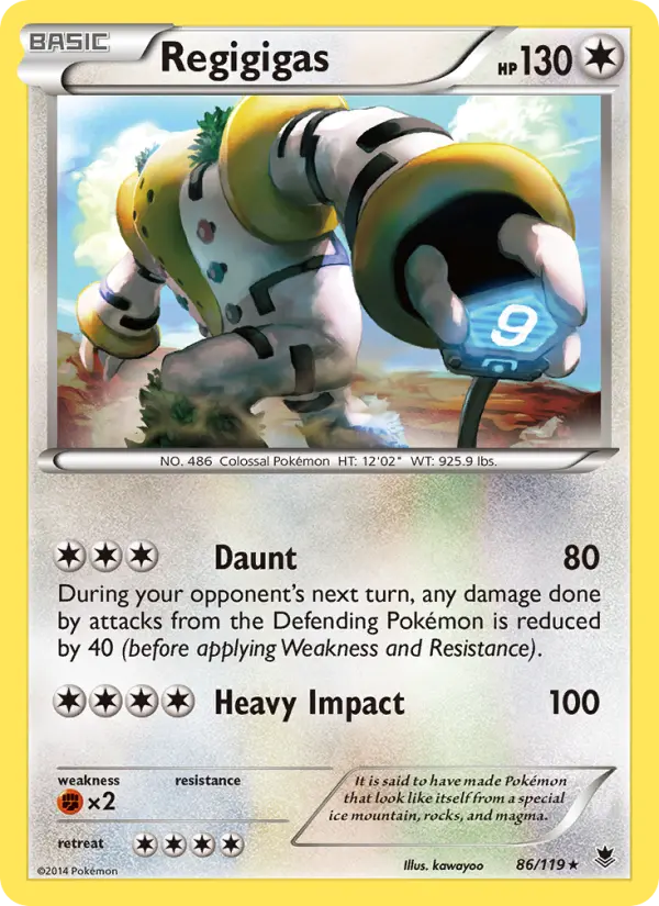 Regigigas — Phantom Forces card #86