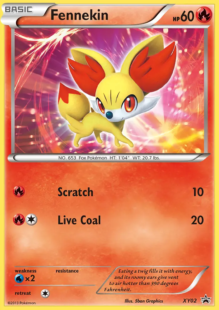 Fennekin — XY Black Star Promos card #XY02