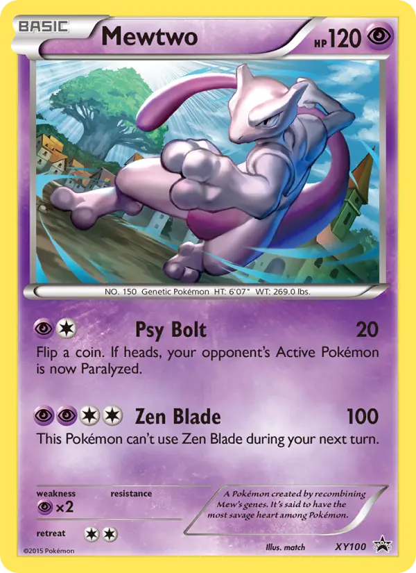 Mewtwo — XY Black Star Promos card #XY100