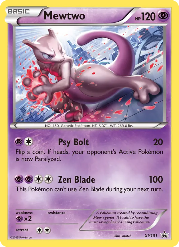 Mewtwo — XY Black Star Promos card #XY101