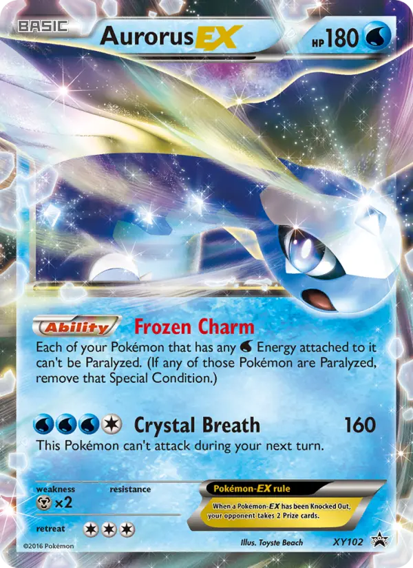 Aurorus EX — XY Black Star Promos card #XY102