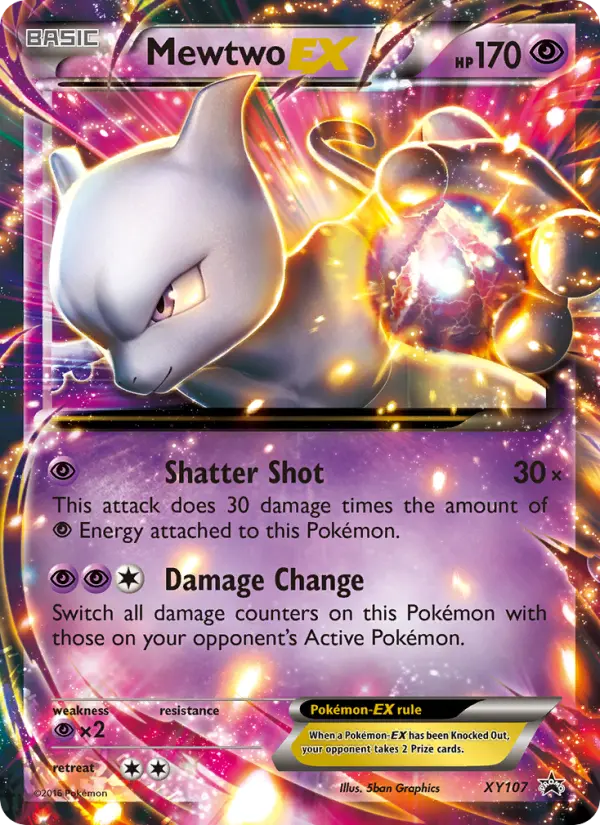 Mewtwo EX — XY Black Star Promos card #XY107