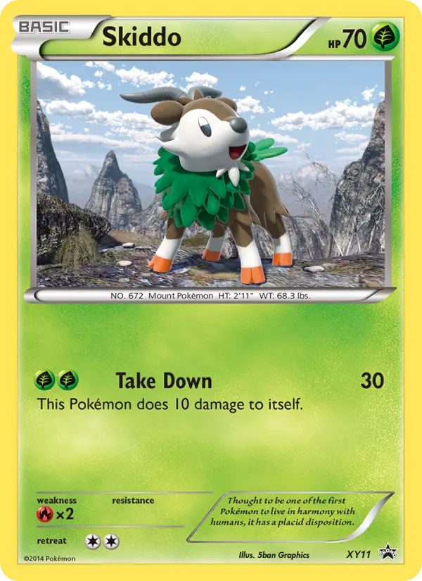 Skiddo — XY Black Star Promos card #XY11