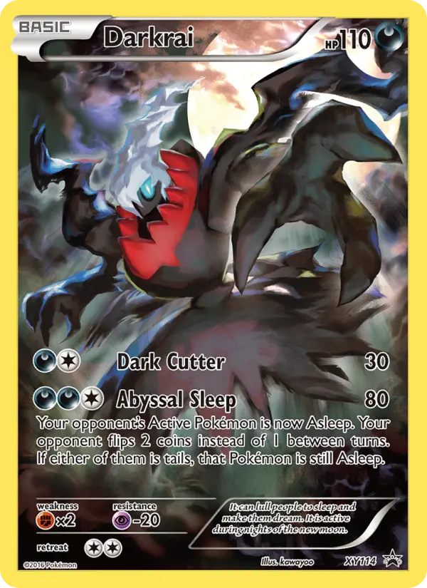 Darkrai — XY Black Star Promos card #XY114