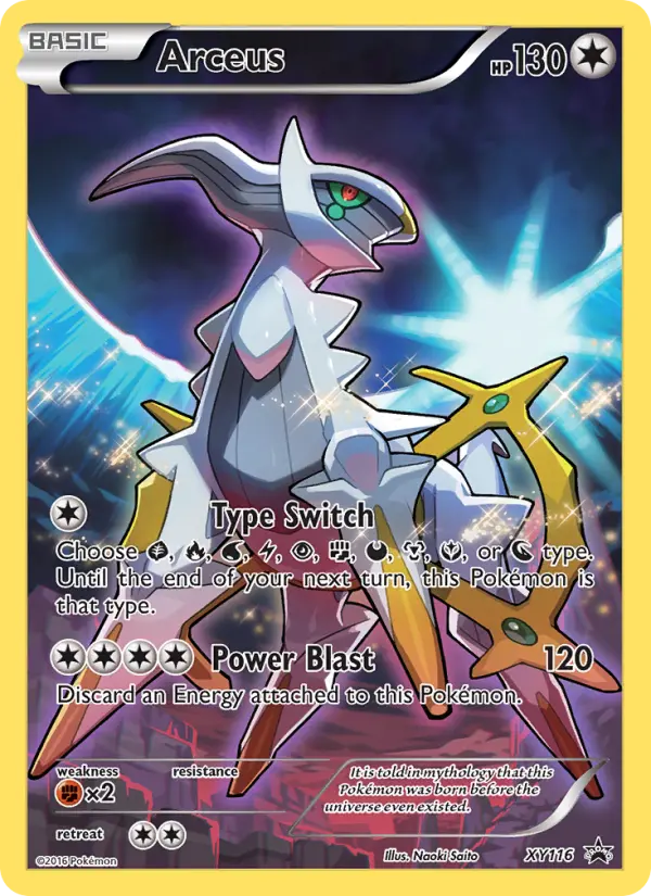 Arceus — XY Black Star Promos card #XY116