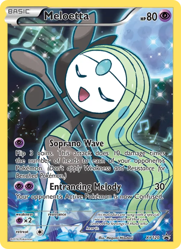 Meloetta — XY Black Star Promos card #XY120