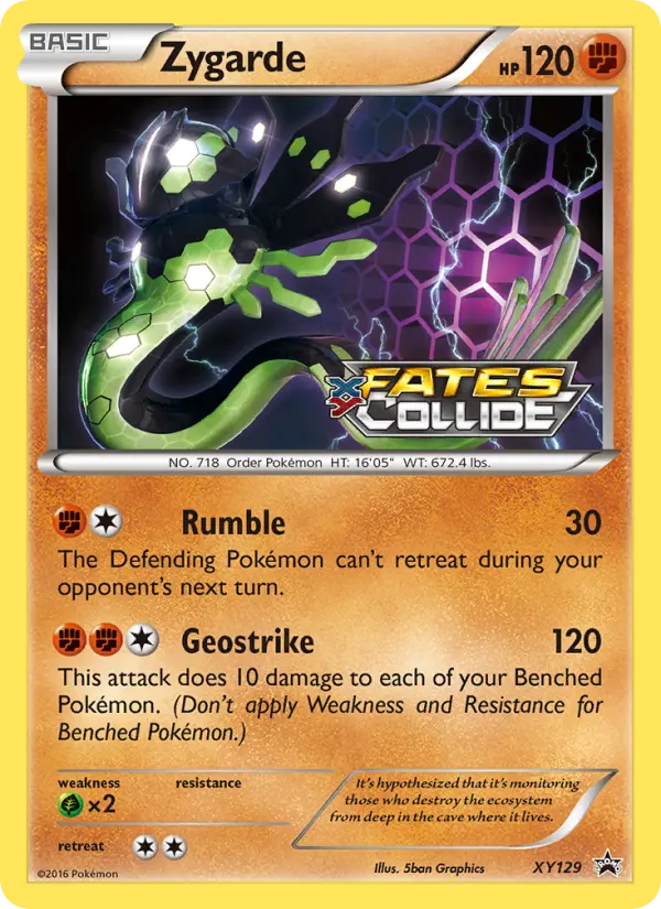 Zygarde — XY Black Star Promos card #XY129