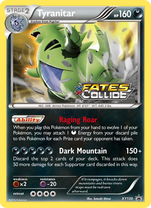 Tyranitar — XY Black Star Promos card #XY130