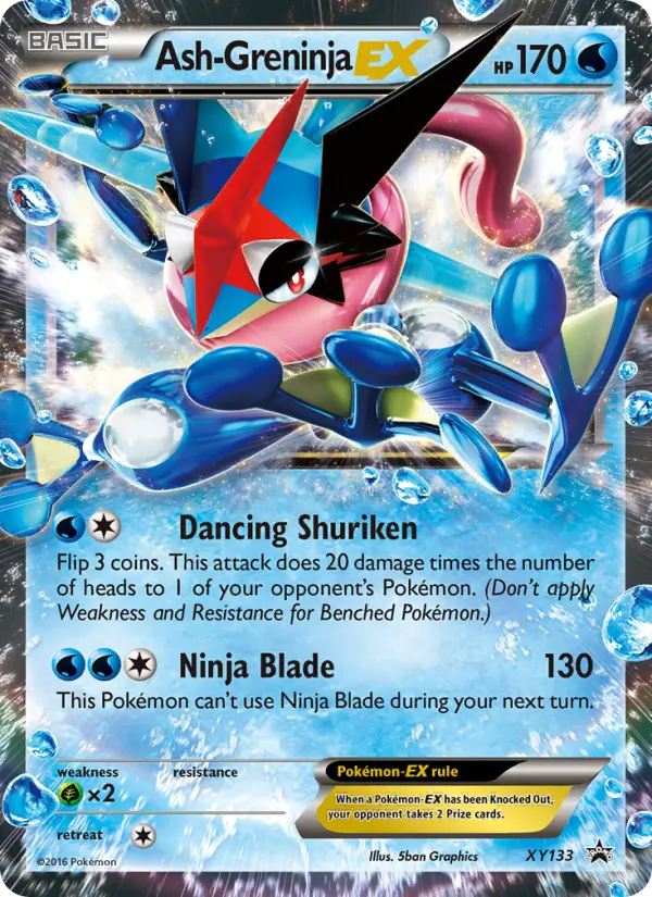 Ash Greninja EX — XY Black Star Promos card #XY133