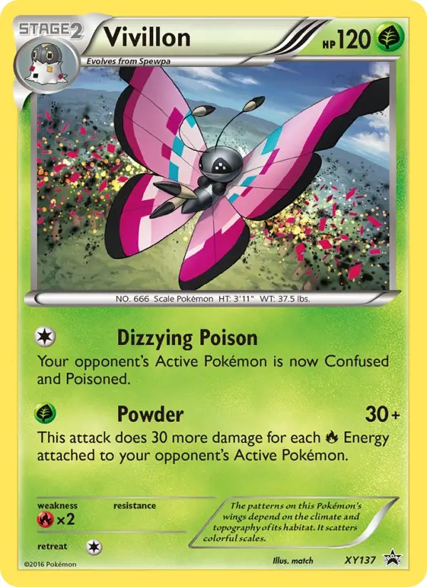 Vivillon — XY Black Star Promos card #XY137