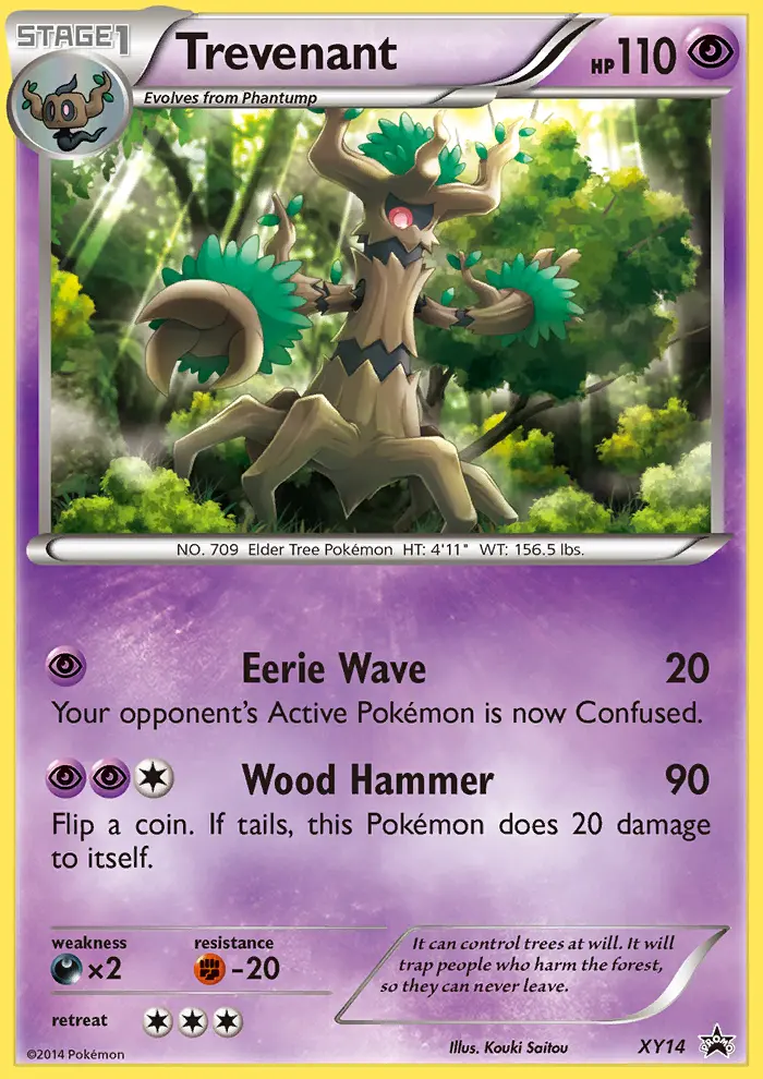 Trevenant — XY Black Star Promos card #XY14