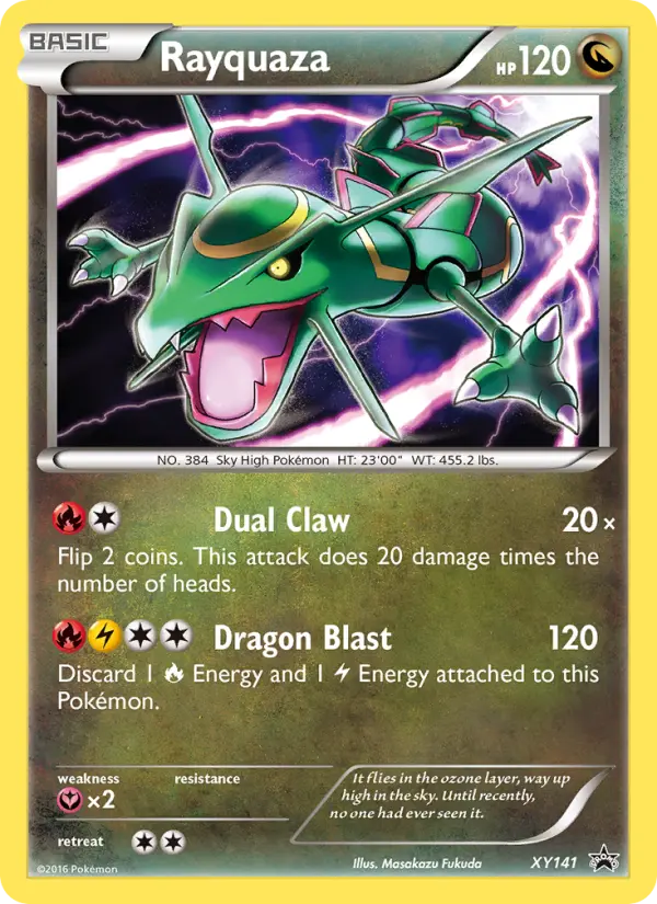 Rayquaza — XY Black Star Promos card #XY141
