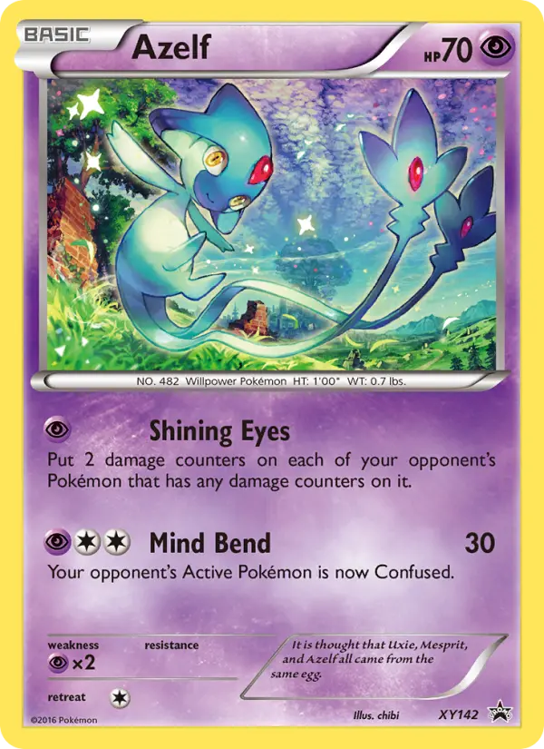 Azelf — XY Black Star Promos card #XY142