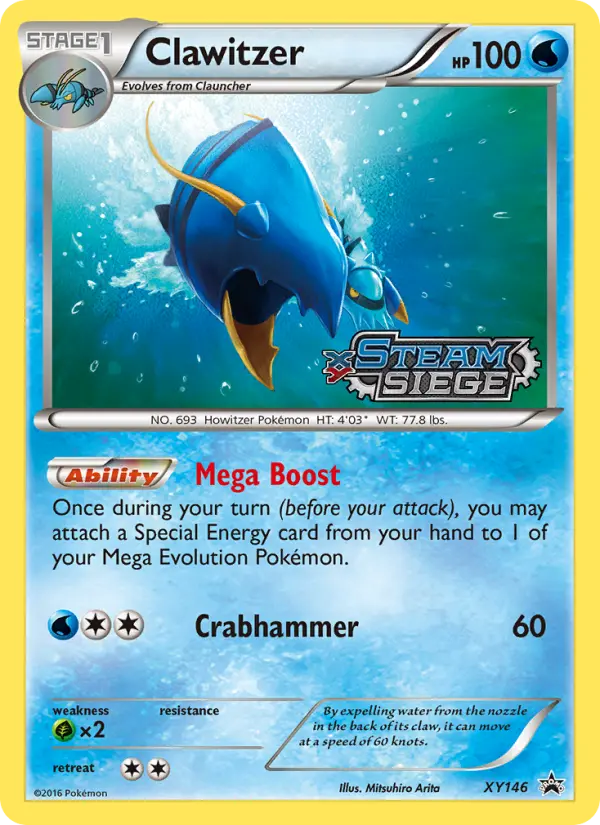Clawitzer — XY Black Star Promos card #XY146