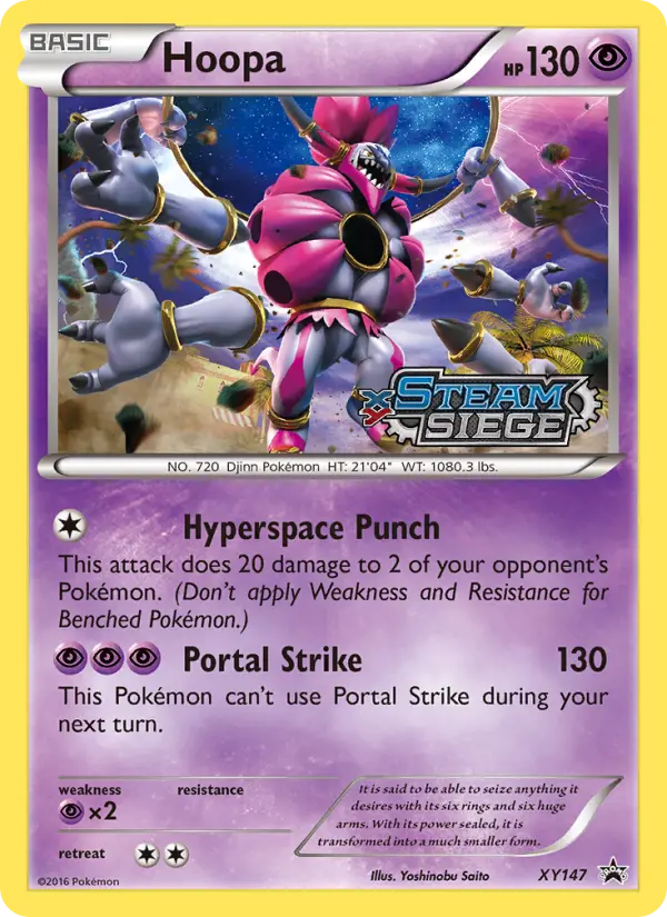 Hoopa — XY Black Star Promos card #XY147