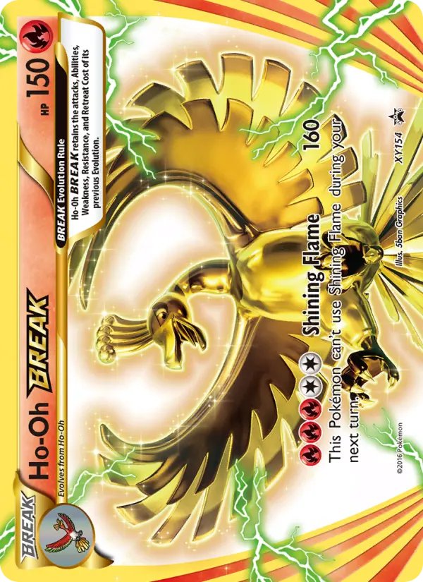 Ho-Oh BREAK — XY Black Star Promos card #XY154
