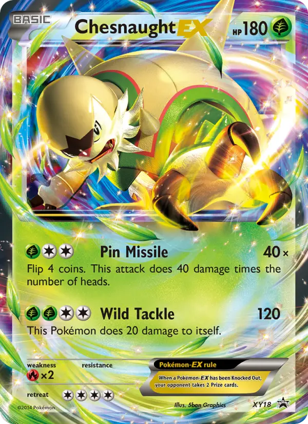 Chesnaught EX — XY Black Star Promos card #XY18