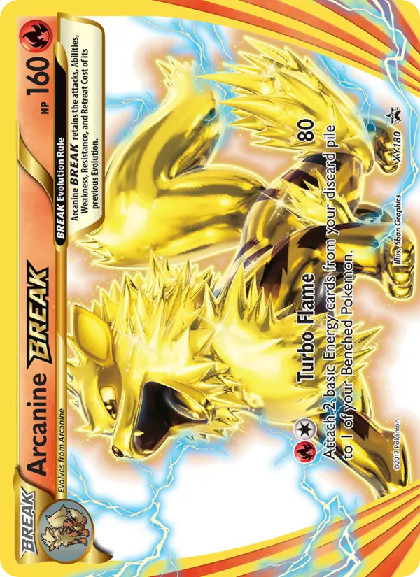Arcanine BREAK — XY Black Star Promos card #XY180