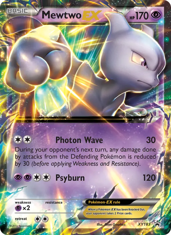 Mewtwo-EX — XY Black Star Promos card #XY183