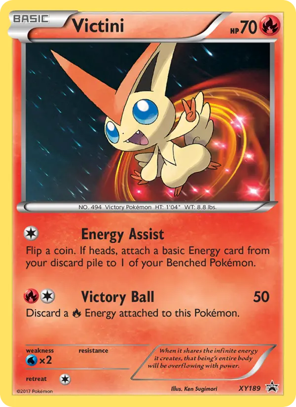 Victini — XY Black Star Promos card #XY189