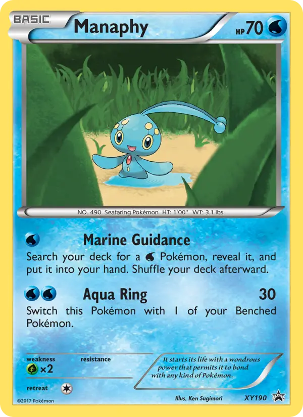 Manaphy — XY Black Star Promos card #XY190