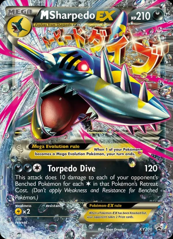M Sharpedo-EX — XY Black Star Promos card #XY200