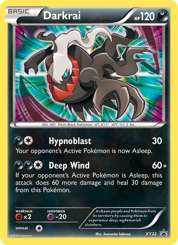 Darkrai — XY Black Star Promos card #XY22