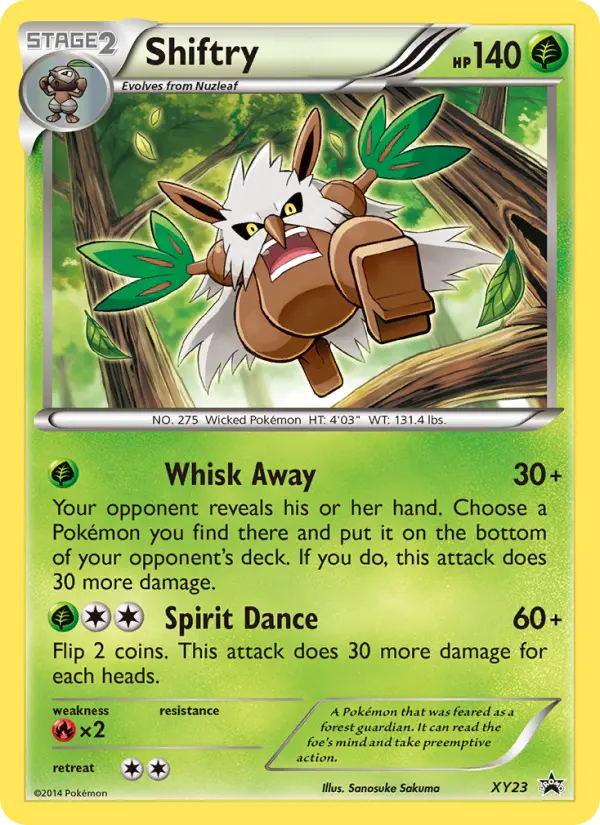 Shiftry — XY Black Star Promos card #XY23