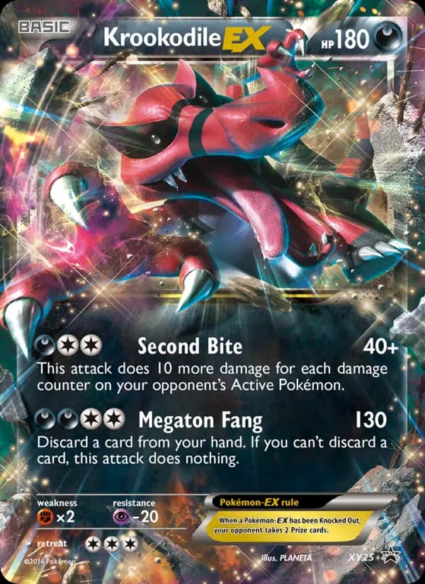 Krookodile EX — XY Black Star Promos card #XY25