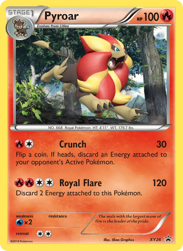 Pyroar — XY Black Star Promos card #XY26