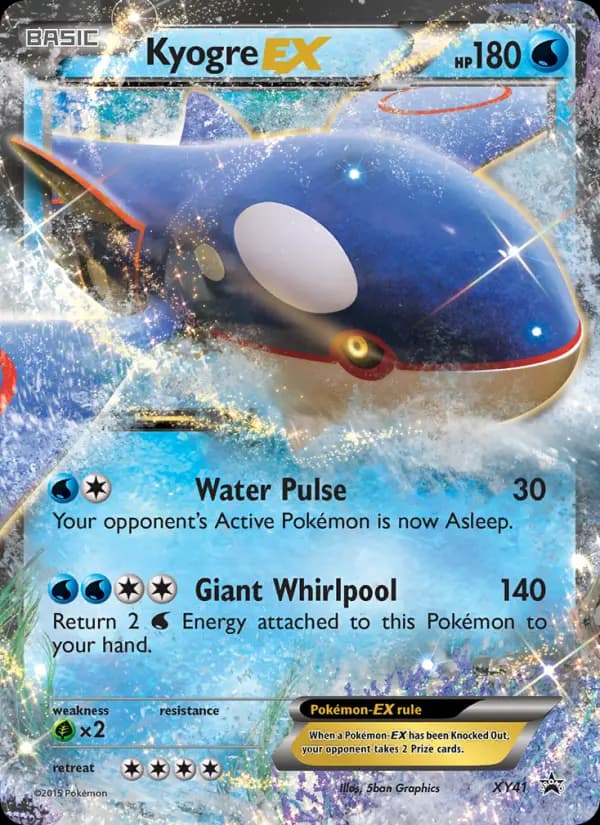 Kyogre EX — XY Black Star Promos card #XY41