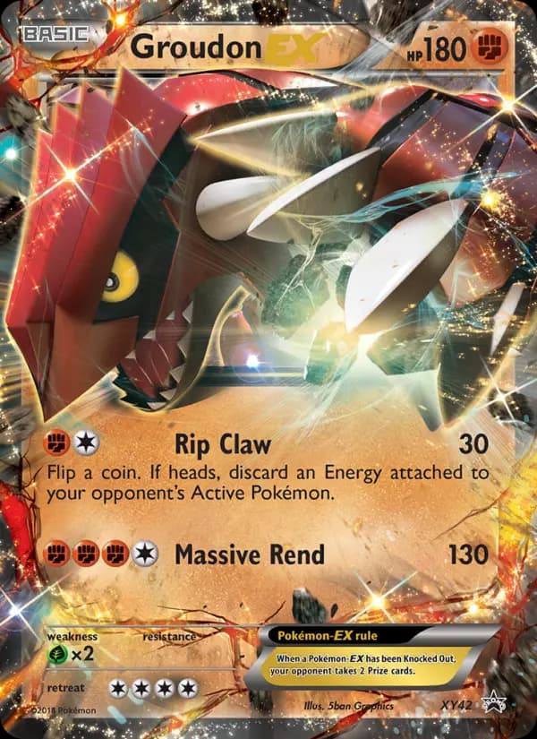 Groudon EX — XY Black Star Promos card #XY42