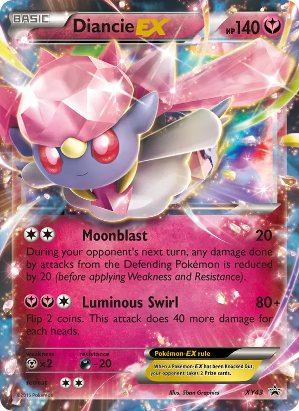 Diancie EX — XY Black Star Promos card #XY43