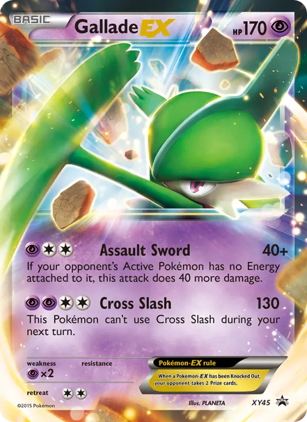Gallade EX — XY Black Star Promos card #XY45