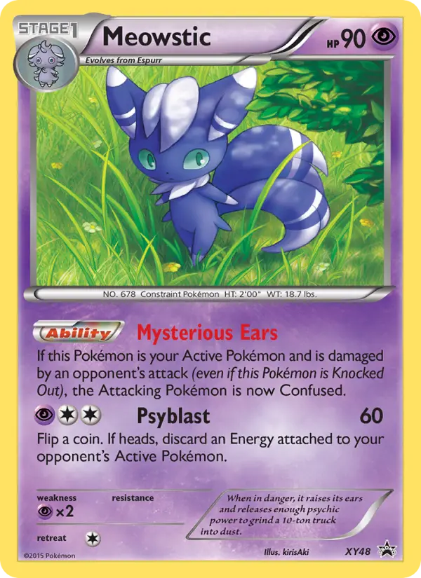 Meowstic — XY Black Star Promos card #XY48