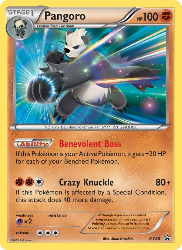 Pangoro — XY Black Star Promos card #XY50
