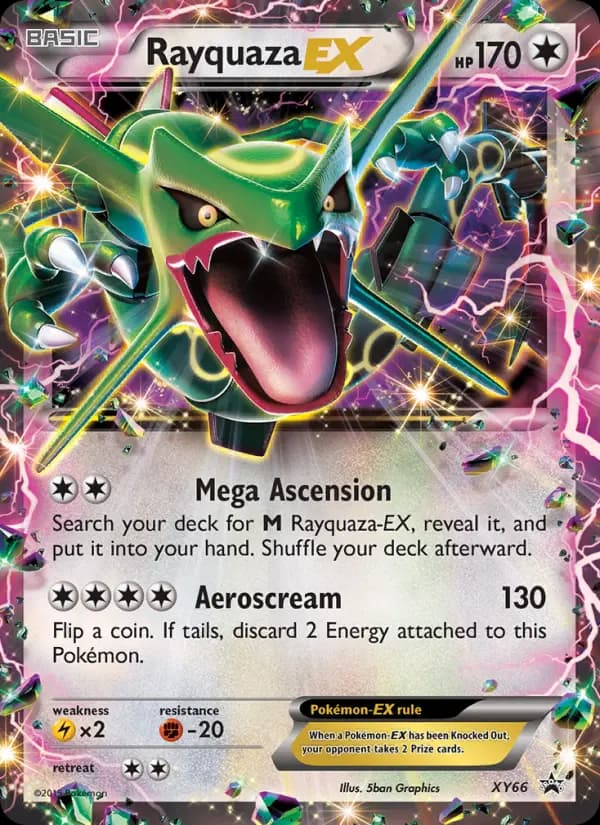 Rayquaza EX — XY Black Star Promos card #XY66