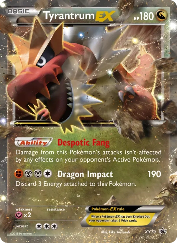 Tyrantrum EX — XY Black Star Promos card #XY70